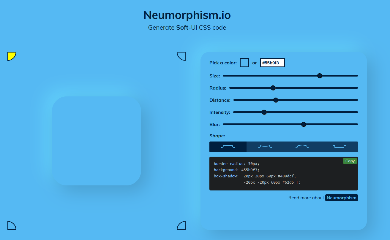 Neumorphism CSS